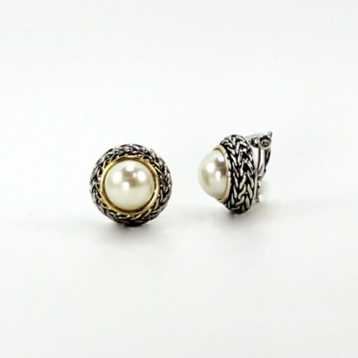 Pearl Clip On Classic Style Earrings