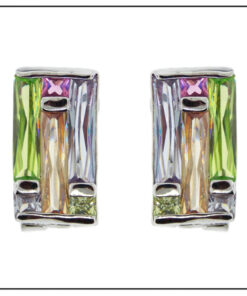 Colored Crystal Earrings