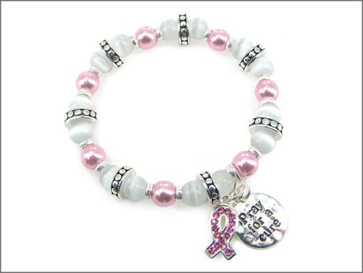 Breast Cancer Awareness Stretch Bracelet