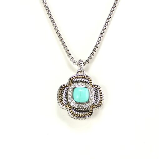Clover Necklace Turquoise