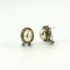 Vintage Pearl Earrings Antique Setting