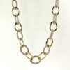 Chain Link Necklace Gold Silver Tone 17 Inch
