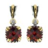 Garnet Jewelry Earrings With Cubic Zirconia