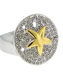 Starfish Ring Gold And Silver Tone