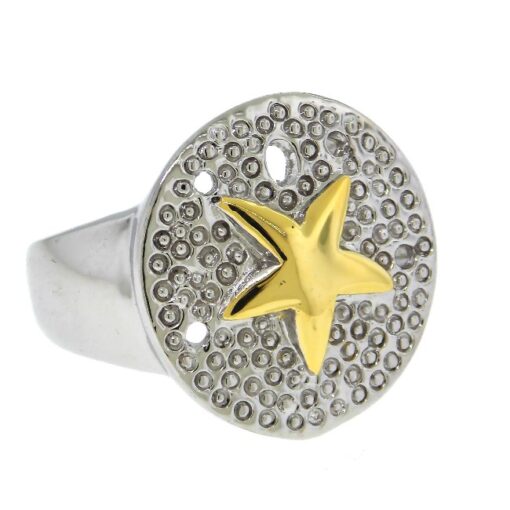 Starfish Ring Gold And Silver Tone