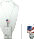  Itsalotalike Lanyard Flight Attendant, Pilot, Airport Staff Badge  Id Holder Silver Tone : Office Products